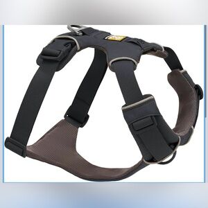 Ruffwear Dog Harness; Front Range Dog Harness, Dual Leash Clips, Gray; Large